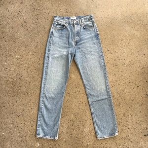 AGOLDE Blue 90's Pinch Waist High-Rise Straight Jeans size 25